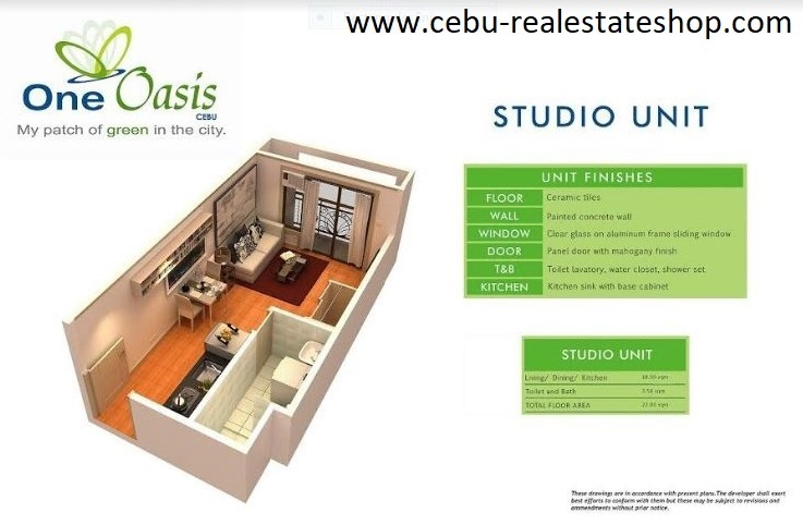 one oasis condo studio for sale