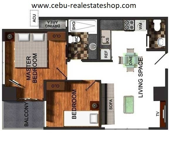 one pavilion condo 2 bedroom for sale