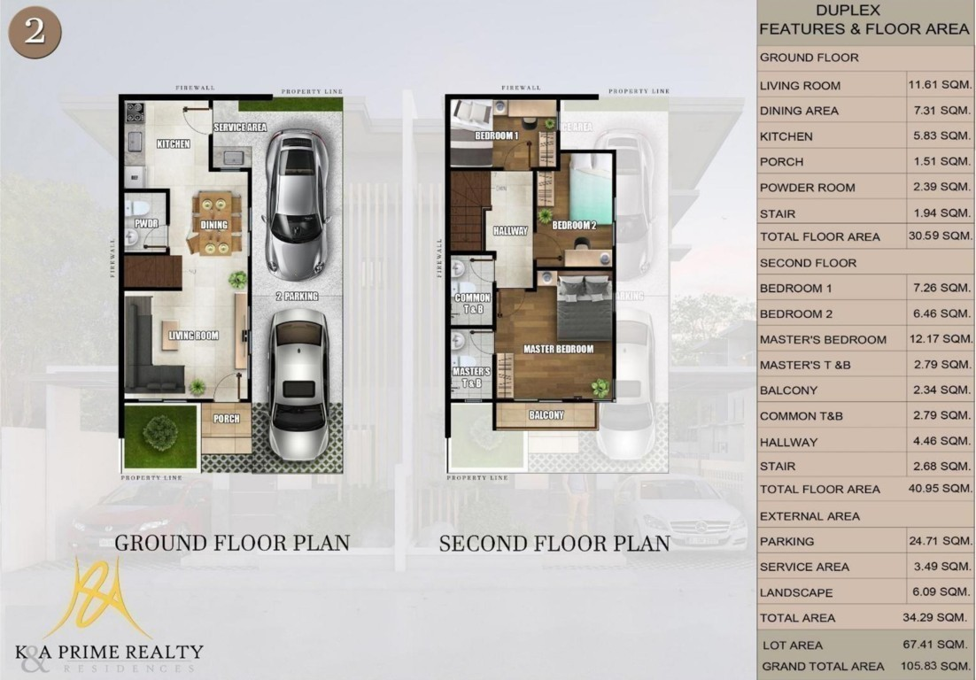 marigold duplex floor plan