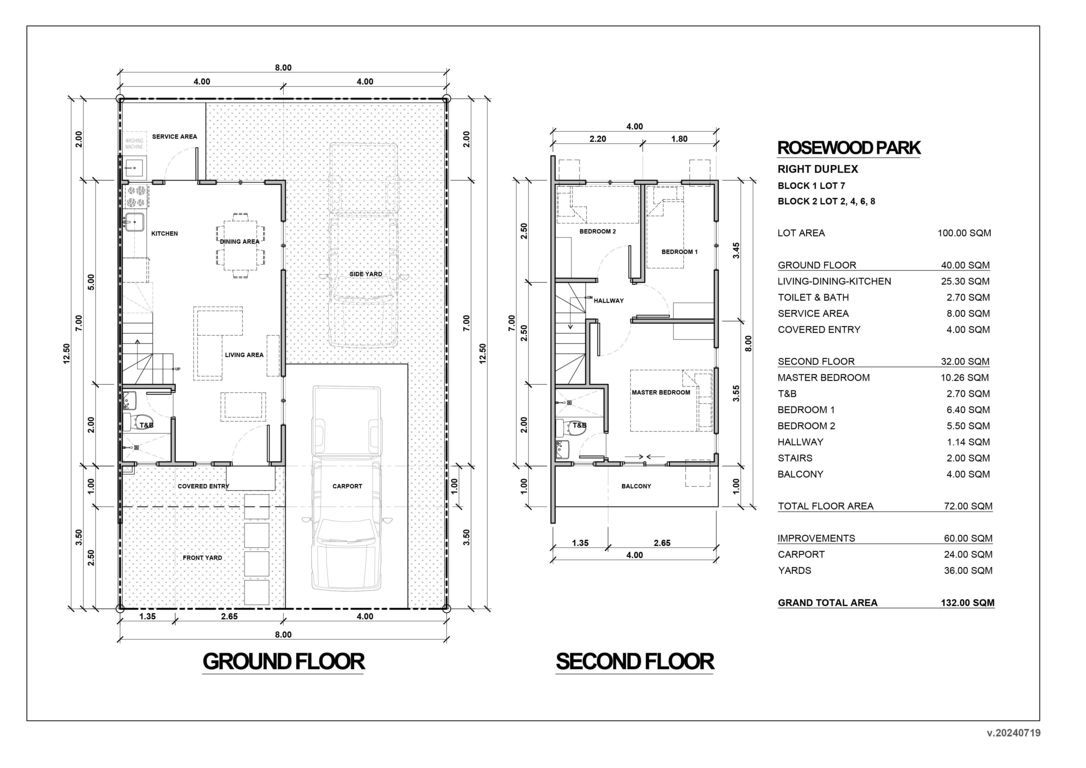 rosewood park duplex floor plan