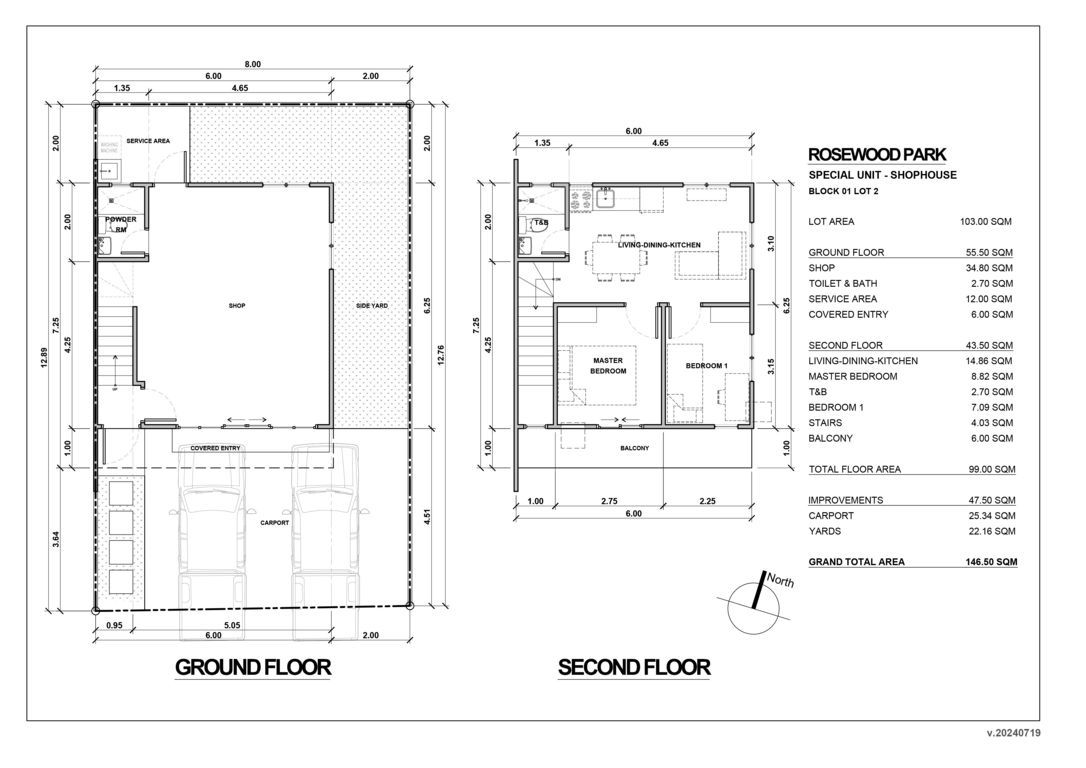 rosewood park shophouse floor plan