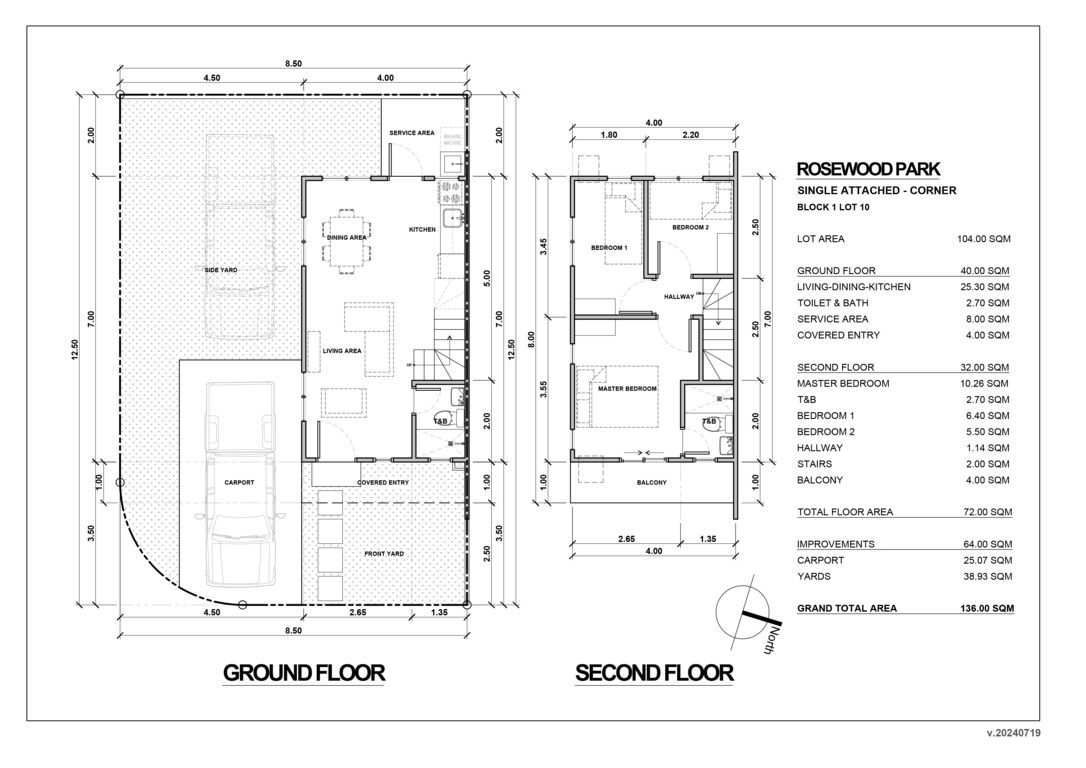 rosewood park single house floor plan